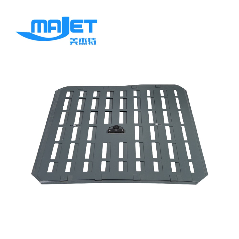 sliding damper for perforated raised floor