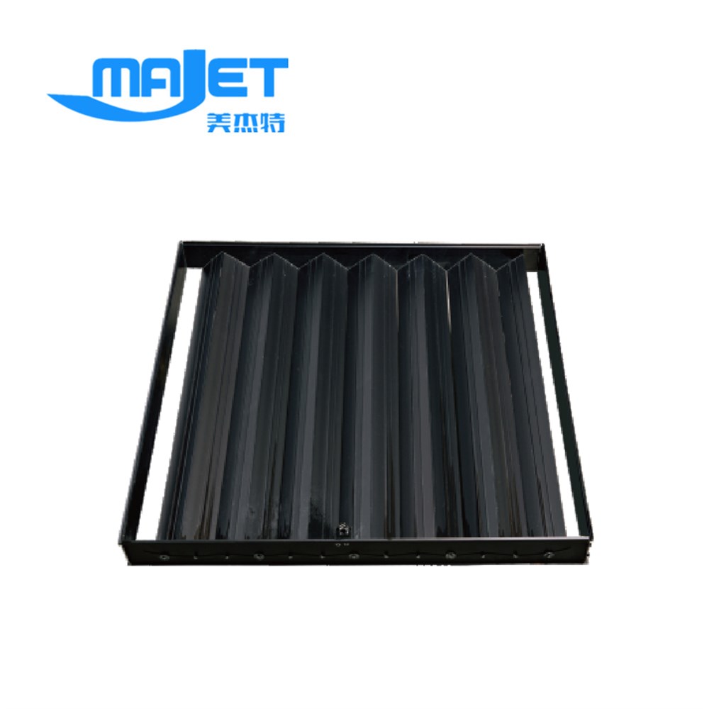 opposite open damper for aluminum grate raised floor