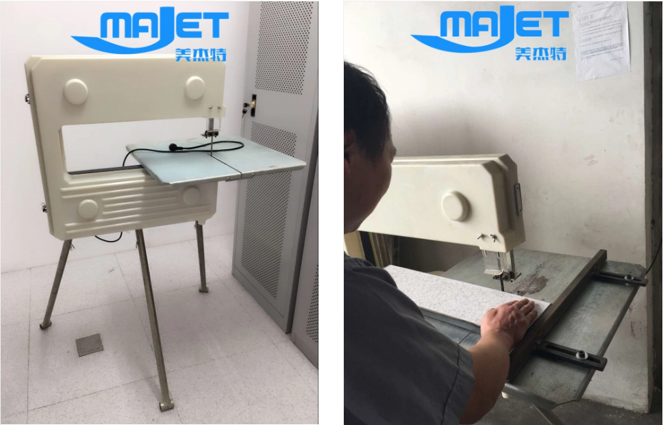Cut raised floor panel