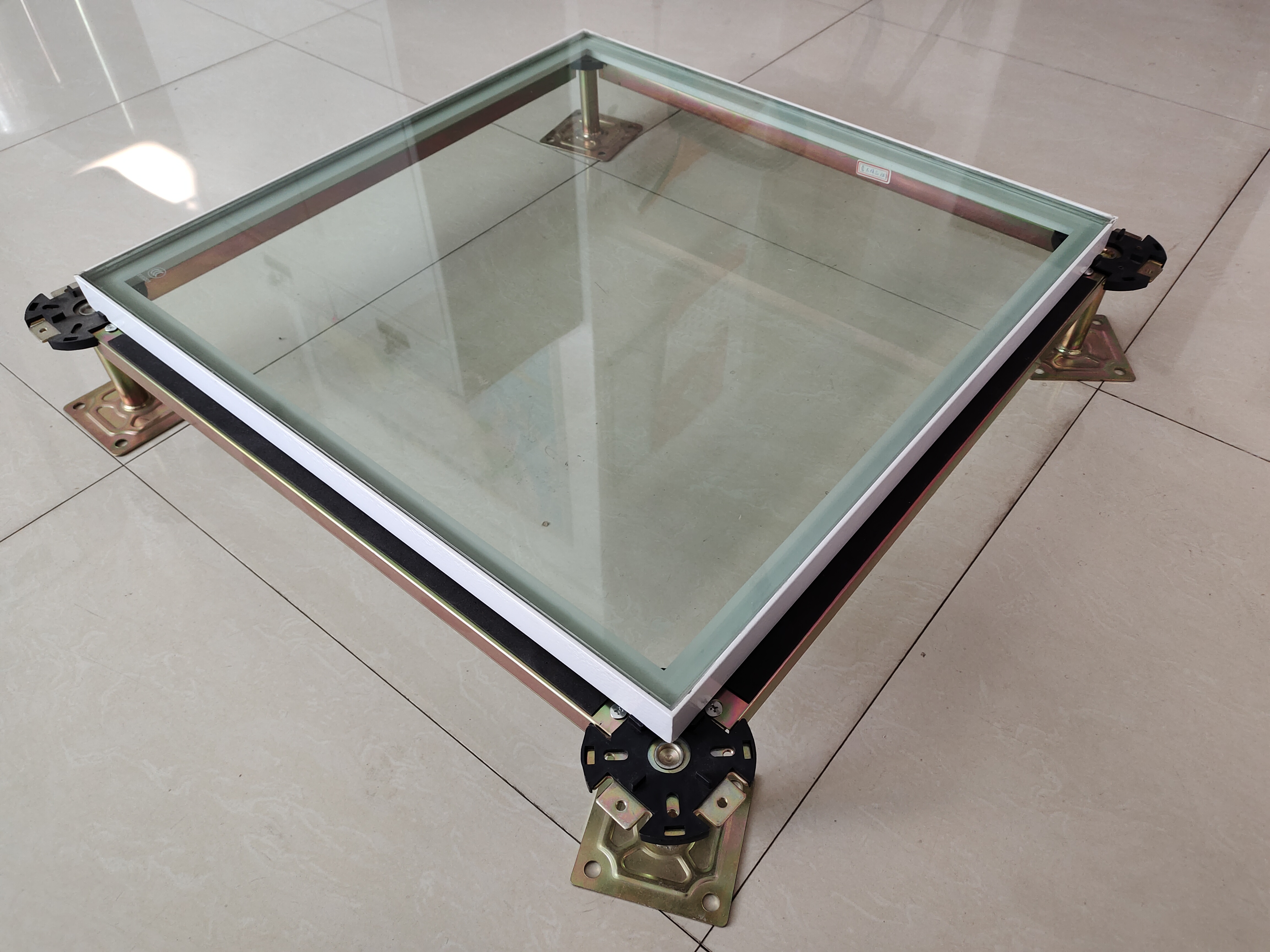 glass raised floors enhancing natural light